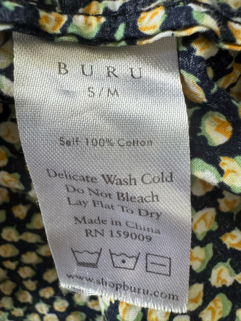 BURU Tie Top MINI Dress - lemon s/m - Picture 9 of 9